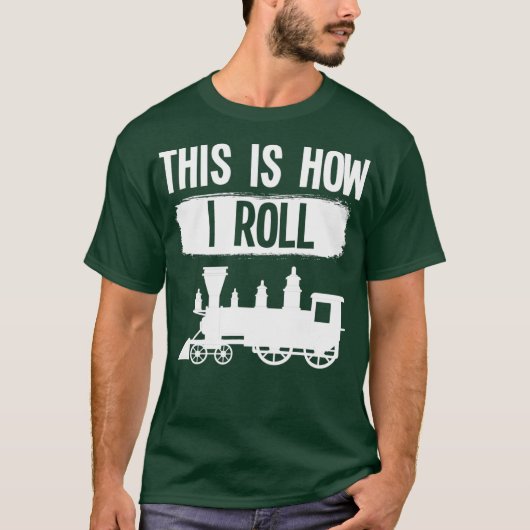 こうして鉄道蒸転が気駅を作る Tシャツ (正面)