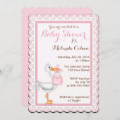 こうのとりおよびアイレットレース 招待状 (正面/裏面)