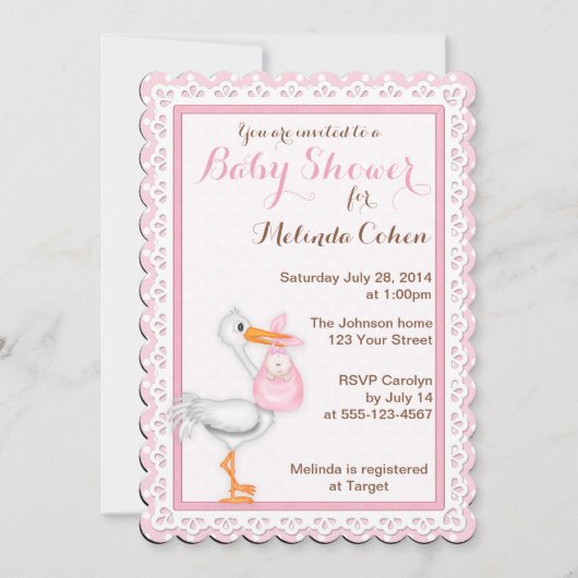 こうのとりおよびアイレットレース 招待状 (正面)