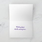 こうのとりおよびベビーのフクロウの新生児 カード (内部)