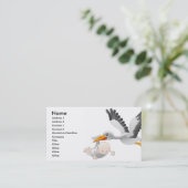 こうのとりおよびベビーの名刺 名刺 (スタンド正面)