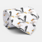 こうのとりおよびベビー ネクタイ (ロール)