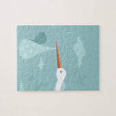 こうのとりおよび子供 ジグソーパズル (横)