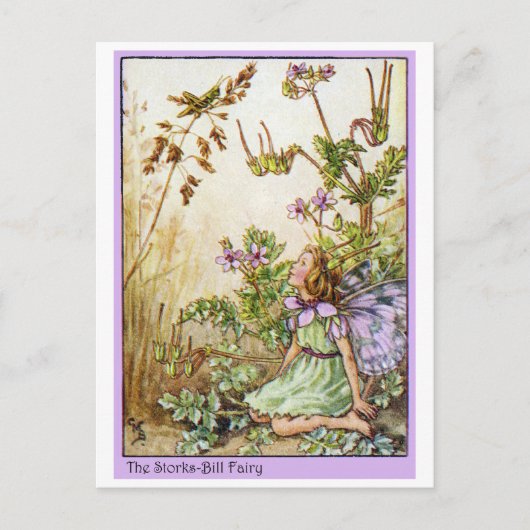 こうのとりのビルの妖精 ポストカード (正面)