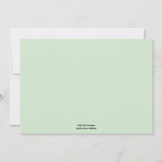 こうのとりのベビーシャワーの招待状-男の子か女の子 招待状 (裏面)