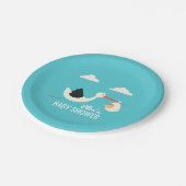 こうのとりの到着 ペーパープレート (アングル)