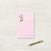 こうのとりは女の赤ちゃんを運びます ポストイット (デスク上)