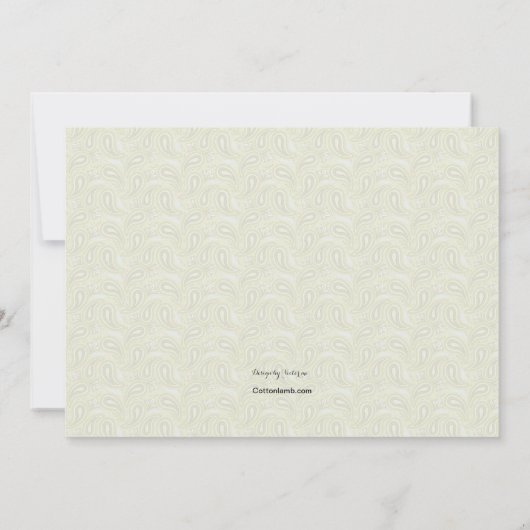 こうのとりは方法ベビーシャワーの招待状にあります 招待状 (裏面)