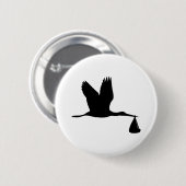 こうのとり-ベビー 缶バッジ (正面&裏面)