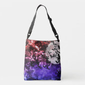 こうもりおよび月の十字の体のショルダー・バッグ クロスボディバッグ (裏面)