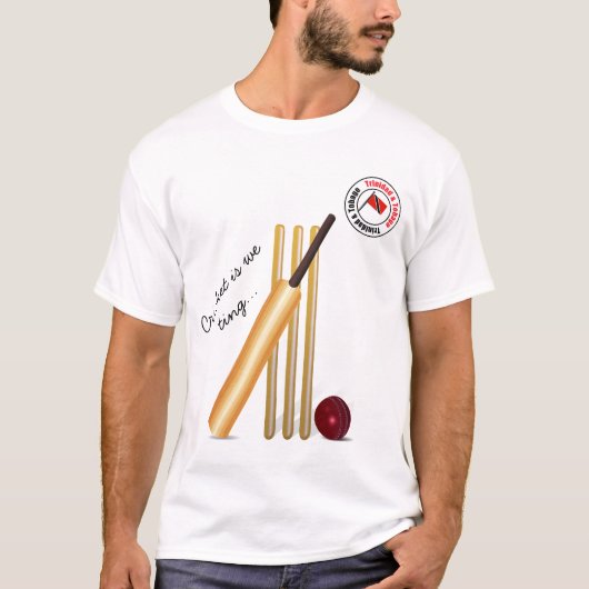 こうもりおよび球のトリニダードトバゴのコオロギ Tシャツ (正面)