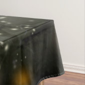 こうもりがカラスを飛ばすハロウィーン満月の前に座る テーブルクロス (インサイチュ)