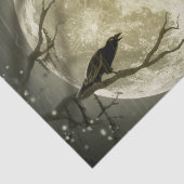 こうもりがカラスを飛ばすハロウィーン満月の前に座る 薄葉紙 (詳細)