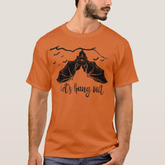 こうもりつるのバンパイアおもしろいハロウィーンの衣装 Tシャツ
