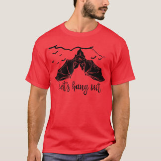 こうもりつるのバンパイアおもしろいハロウィーンの衣装 Tシャツ