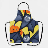 こうもりとカボチャ エプロン (正面)