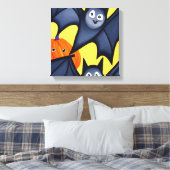 こうもりとカボチャ キャンバスプリント (インサイチュ (寝室))
