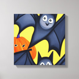 こうもりとカボチャ キャンバスプリント