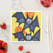 こうもりとカボチャ スタンダードランチョンナプキン (インサイチュ)