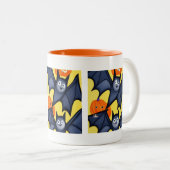 こうもりとカボチャ ツートーンマグカップ (正面右)