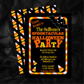 こうもりとキャンディコーンスポオクタクタキュラハローウィンパーティイン 招待状