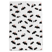 こうもりとサンタハット ミディアムペーパーバッグ (裏面)