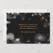 こうもりとスパイダーズハッピーハローウィンカード シーズンカード (裏面)