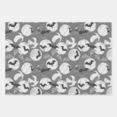 こうもりとビーチのボール夏のハロウィーン ラッピングペーパーシート (正面2)