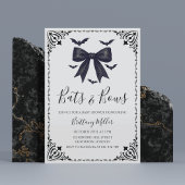 こうもりとボウハロウィーンベイビーシャワー招待状 招待状