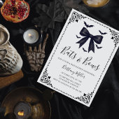 こうもりとボウハロウィーンベイビーシャワー招待状 招待状