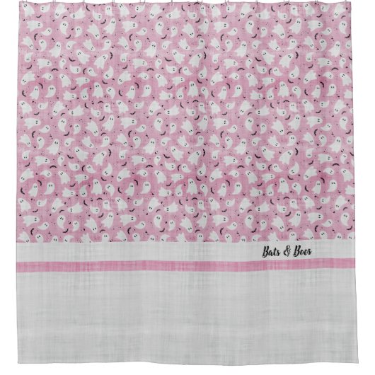 こうもりとボース シャワーカーテン (正面)