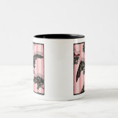 こうもりとミスタントー – ポップ・アートのゴシックホリデーシュレアル ツートーンマグカップ (中央)