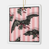 こうもりとミスタントー – ポップ・アートのゴシック休日 セラミックオーナメント (左)