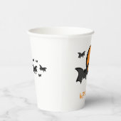 こうもりとムーンハロウィーン 紙コップ (右)