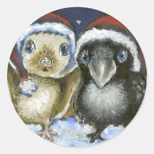 こうもりとレイベン ラウンドシール (正面)