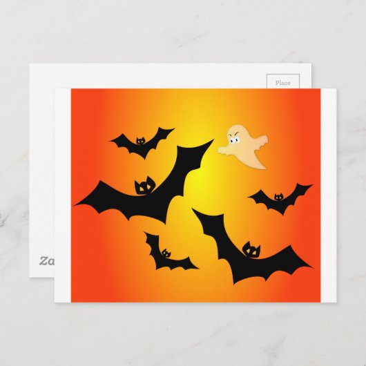 こうもりと幽霊 ポストカード (正面/裏面)