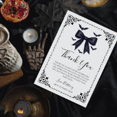 こうもりと弓ハロウィーンベイビーシャワーゴシック サンキューカード