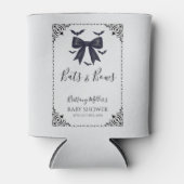 こうもりと弓ハロウィーンベイビーシャワーゴシック 缶クーラー (正面)