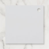 こうもりと弓ハロウィーンベイビーシャワー フェイバータグ (裏面)