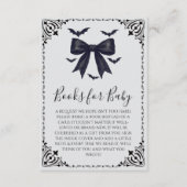 こうもりと弓ハロウィーン赤ちゃんシャワーベビー本 エンクロージャーカード (正面)