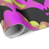 こうもりと弓ピンク黄色 ラッピングペーパー (ロールコーナー)