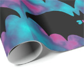 こうもりと弓ブルーピンク ラッピングペーパー (ロールコーナー)