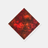 こうもりと月の赤と黒の秋 スタンダードカクテルナプキン (角)