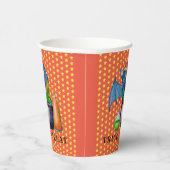 こうもりと泡立ち釜紙カップ 紙コップ (右)