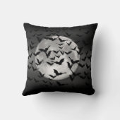 こうもりと満月ハロウィーン クッション (裏面)