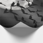 こうもりと満月 ラッピングペーパー (角)