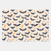 こうもりと紅葉エレガントハロウィーン ラッピングペーパーシート (正面3)