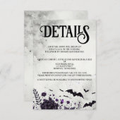 こうもりと花 エンクロージャーカード (正面/裏面)