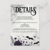 こうもりと花 エンクロージャーカード (正面)