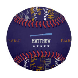 こうもりと遊ボールパーソナライズされた 野球ボール